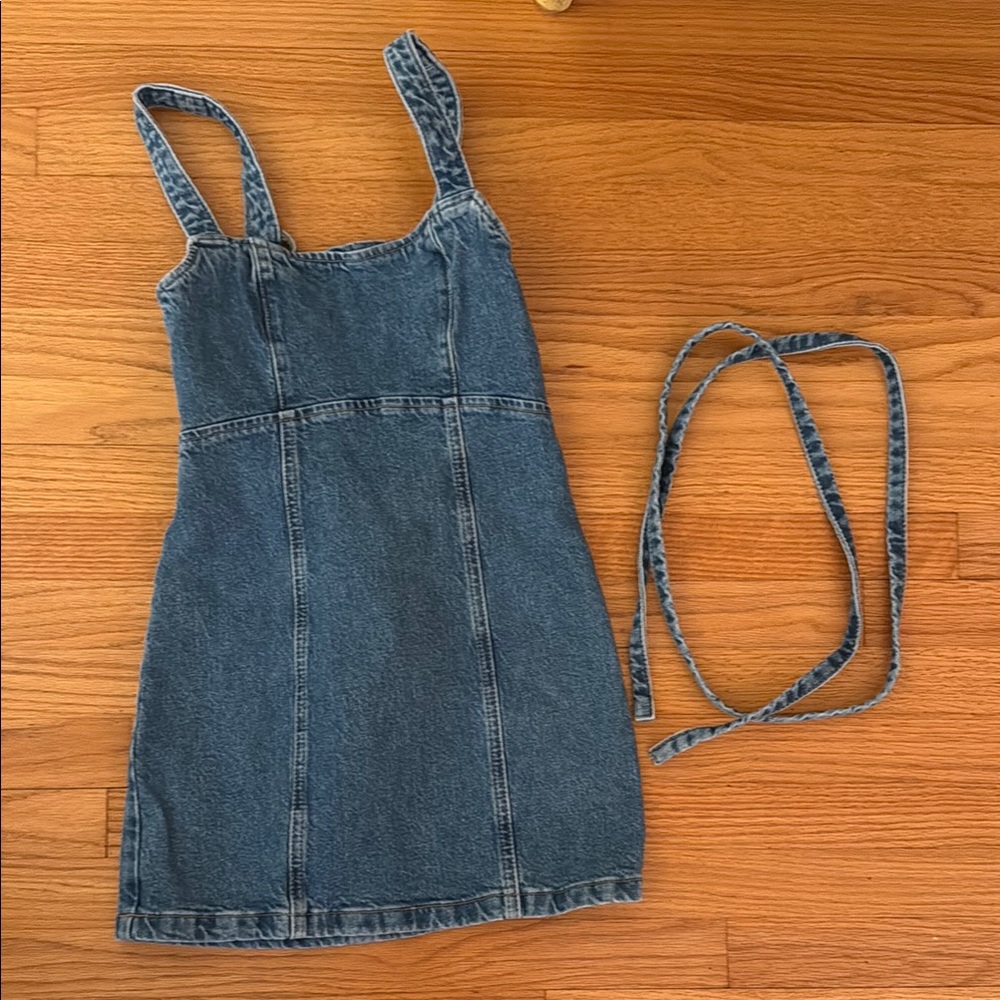 Zara Blue Denim Mini Dress